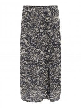 Only - onlNova Lux Piper Slit Skirt Mila Leaf Print