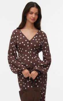 Vero Moda - vmElisa LS V-neck Button Top