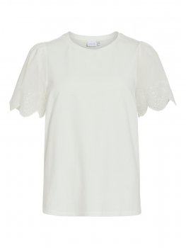 Vila - Viceliana O-neck Emb SS Top