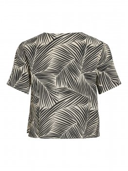 Vila - Vilimia Kea V-neck SS Knot Top