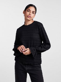 Pieces - pcDaisy LS O-neck Top