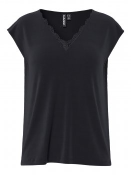 Pieces - pcKamala Lace V-neck Tee