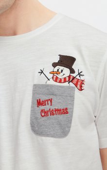 Blend - T-shirt 20716343 Ficka+Snögubbe