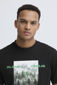 Blend - T-shirt 20720308 Fotoprint, Skog