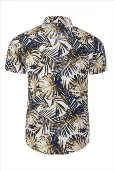 Carisma - K.Ä. Skjorta 9162 Bladmönstrad