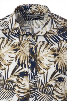Carisma - K.Ä. Skjorta 9162 Bladmönstrad
