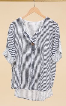 Chana - Topp CH21 Knapp, Randig