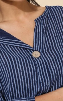 Chana - Topp CH21 Knapp, Randig