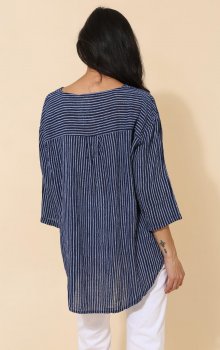 Chana - Topp CH21 Knapp, Randig