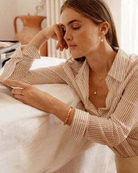 Edblad - Swivel Earrings Pearl S