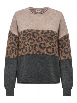 Only - onlJade Animal O-neck KNT