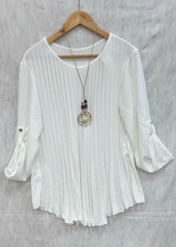 Chana - Blus H201/H301 Plisserad