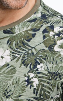 Jacks - T-shirt 3-400088 Bladmönstrad