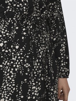 Jacqueline - jdyCamille LS Shirt Dress Tapioca Geo Print
