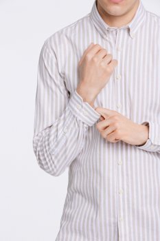 Lindbergh White - Skjorta 30-203536 Oxford, Randig
