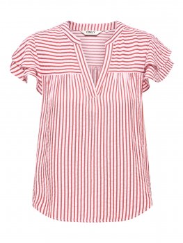 Only - onlBari SL Frill V-neck Top