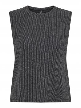 Only - onlCarol SL O-neck Glitter Top