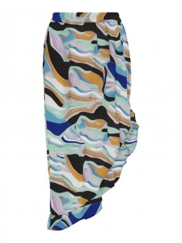 Only - onlNova Lux Long Frill Skirt 307 Glowy Print