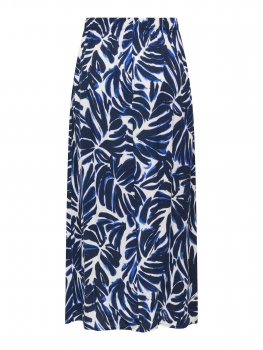 Only - onlNova Vis Button Skirt Monstera Print