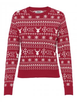 Only - onlXmas Winter LS O-neck KNT