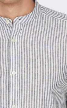 Only & Sons - onsCaiden Mao Stripe Linen Shirt