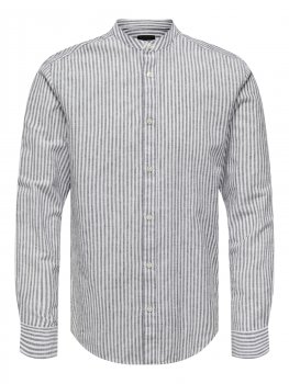 Only & Sons - onsCaiden Mao Stripe Linen Shirt