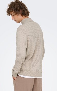 Only & Sons - onsLoui Cabel Half Zip Knit
