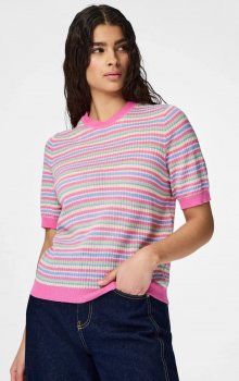 Pieces - pcDiana SS O-neck Stripe Knit
