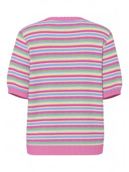 Pieces - pcDiana SS O-neck Stripe Knit