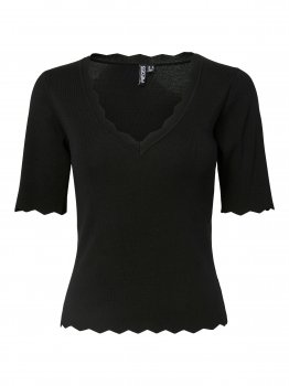 Pieces - pcJuline SS V-neck Knit