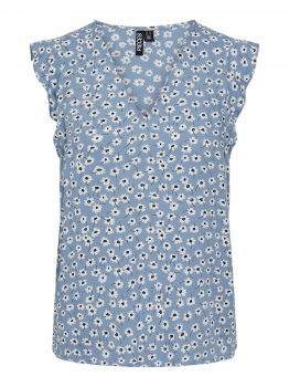 Pieces - pcNya SL V-neck Top Flower Print