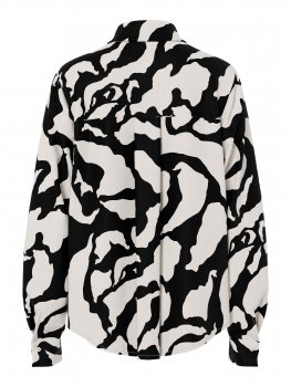 Pieces - pcTarlem LS Shirt Egret Graphic