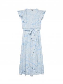 Vero Moda - vmPage SL Long Wrap Dress Mona Print