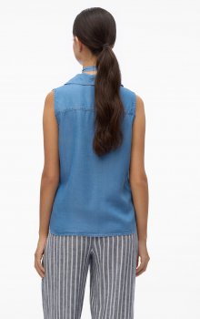Vero Moda - vmHarper SL Collar Short Tencel Top