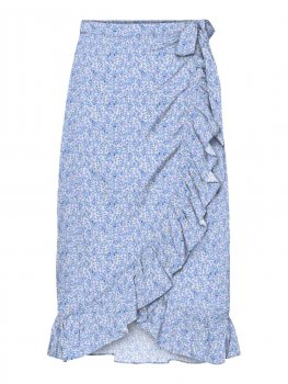 Vero Moda - vmHenna Wrap Skirt Blue Hollo Print