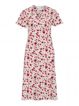 Vila - Vilovie SS Wrap Midi Dress Flo Print