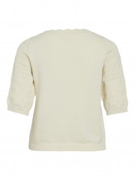 Vila - Vimilos SS O-neck Pointelle Top