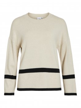 Vila - Viril O-neck Oversize LS Knit Top