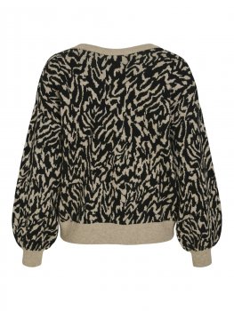 Vila - Viril Rev Jacquard Knit Top