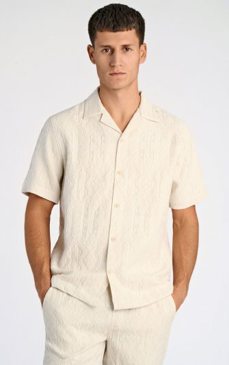 Lindbergh White - K.Ä. Skjorta 30-203739 Etno-struktur