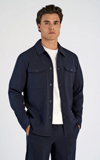 Lindbergh White - Overshirt 30-305044 Bröstfickor