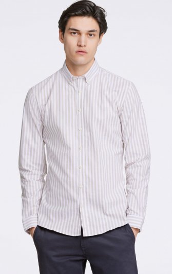Lindbergh White - Skjorta 30-203536 Oxford, Randig