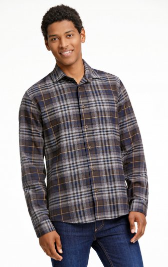 Lindbergh White - Skjorta 30-203636 Rutig, Twill
