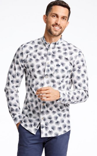 Lindbergh Blue - Skjorta 30-220156 Mönstrad