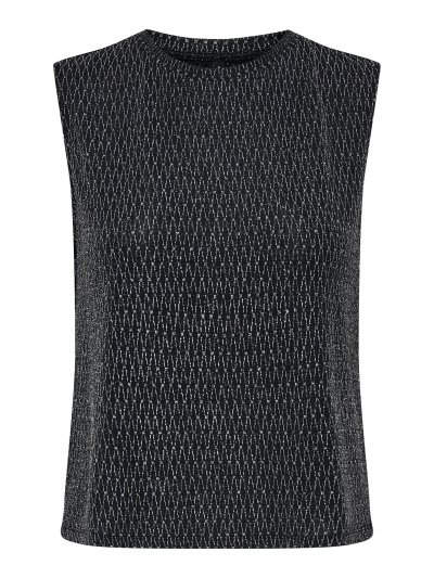 Only - onlCarol SL O-neck Glitter Top