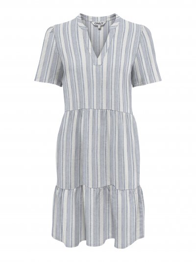 Only - onlTiri-Caro SS V-neck Lin Dress