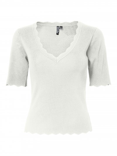Pieces - pcJuline SS V-neck Knit