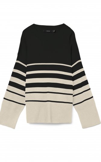 Vero Moda - vmSaba O-neck Stripe Pullover