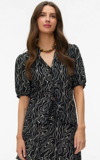 Vero Moda - vmEasy Joy 2/4 V-neck Frill Top