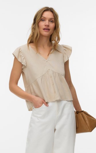 Vero Moda - vmMymilo SS Ruffle Top